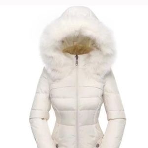 Women's Down Coat With Fur Hood With  Down Parka Puffer Jacket